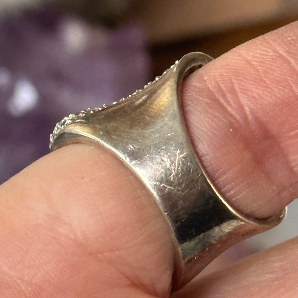 Cz Statement Sterling Silver Stunner Ring - image 5